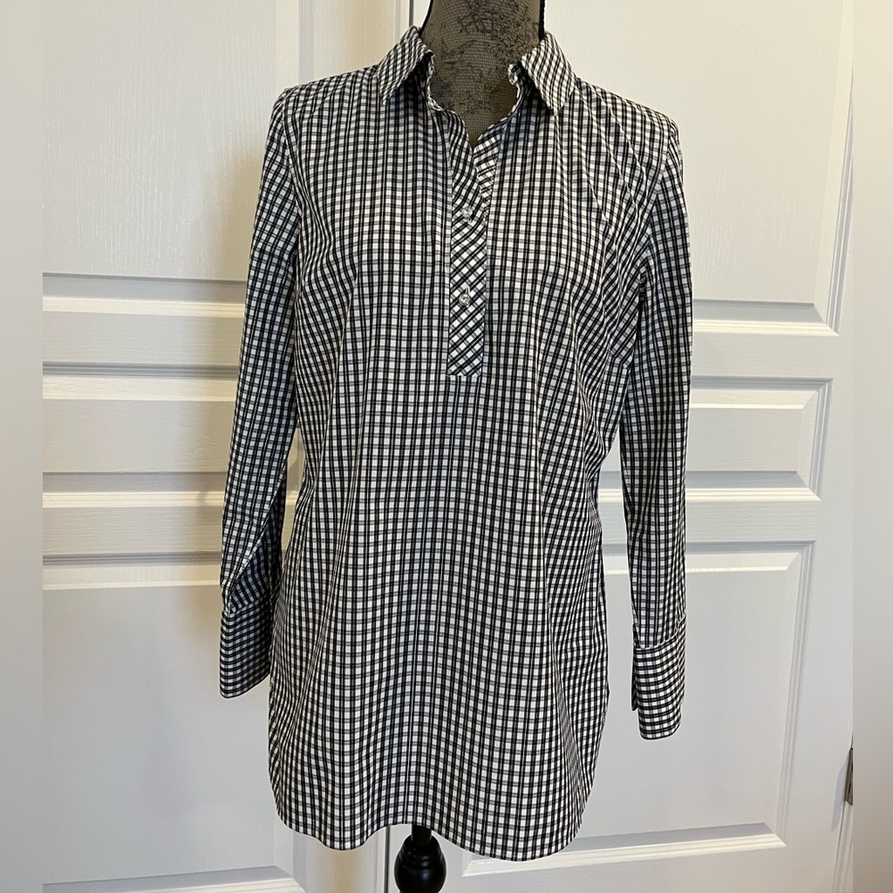 Talbots Non Iron Metallic Tunic